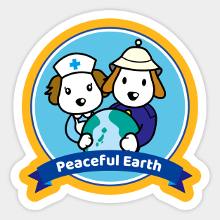 Peaceful Earth Sticker